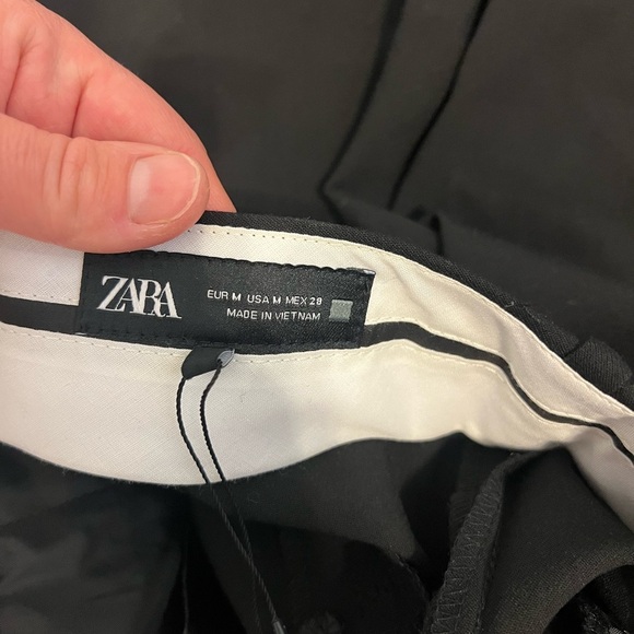 2/$30 Zara - Black High Waisted Trouser Pants - NWT - Picture 9 of 10